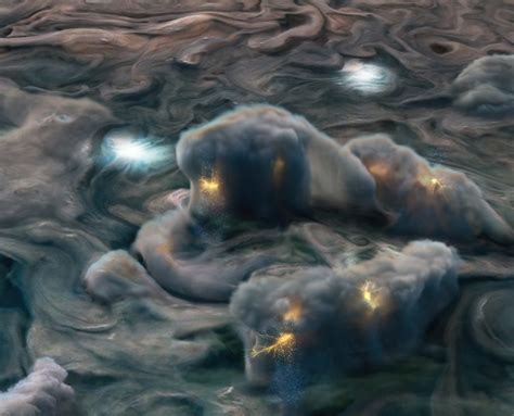 Giove E I Fulmini Superficiali Nuove Scoperte Da Parte Di Juno
