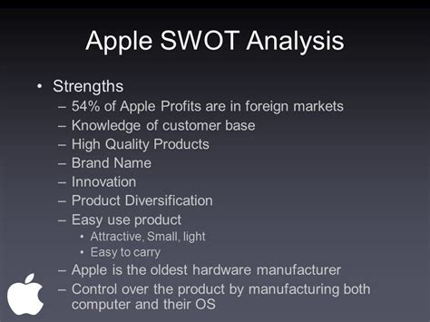 Where Can I Find Apples Swot Analysis
