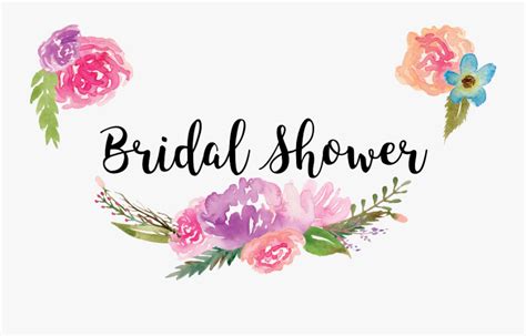 Transparent Bridal Shower Png Watercolor Flowers Free Clipart Free