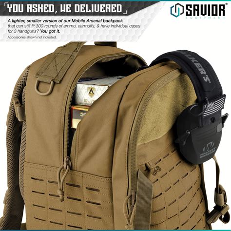 Savior Tactical 3 Gun Padded Compact Pistol Shooting Range Backpack Military Bag Ebay