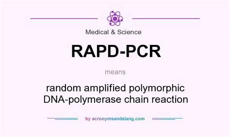 Rapd Pcr Random Amplified Polymorphic Dna Polymerase Chain Reaction