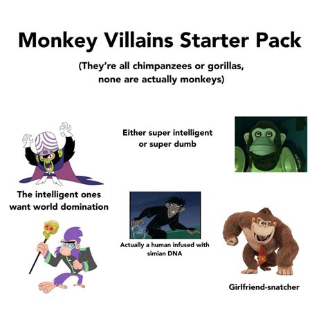 Monkey Villains Starter Pack Rstarterpacks