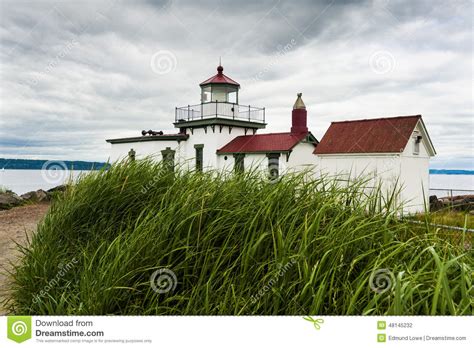 West Point Lighthouse Seattle Washington Stock Photo