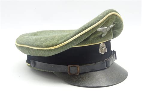 Nordictrack version number location : WW2 German Waffen-SS officer's peaked cap with metal eagle ...