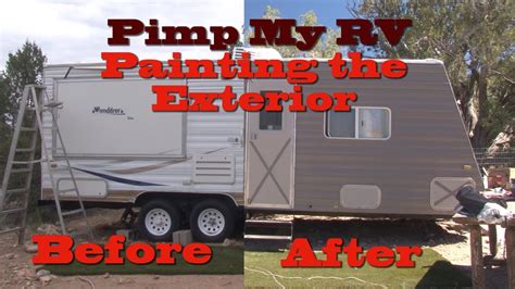 Pimp My Rv How To Paint The Exterior Of An Rv Camper Youtube