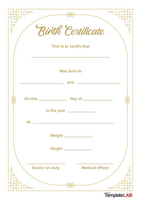 27 Birth Certificate Templates Word Ppt And Pdf Templatelab