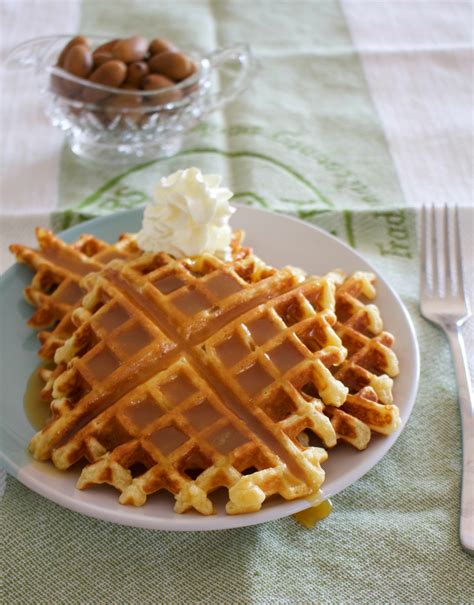 Salted Caramel Waffles With Caramel Sauce The Hungry Mum