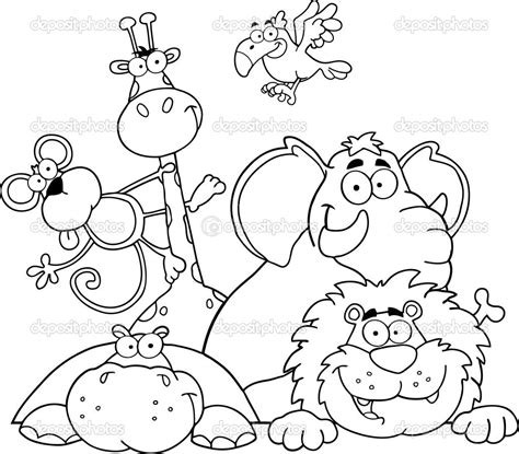 Animal coloring pages forest photo album sabadaphnecottage. Jungle Coloring Pages at GetColorings.com | Free printable ...