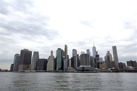 View Of Manhattan Across The East River Stock Image Image Of