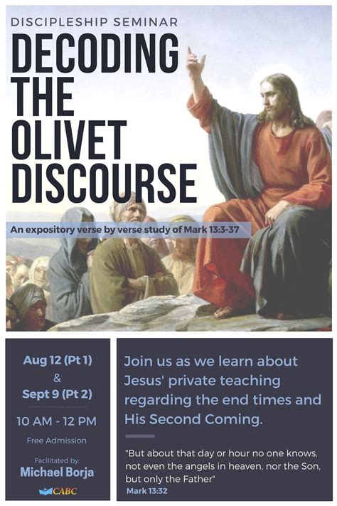 Decoding The Olivet Discourse Part 1 Cabc Toronto