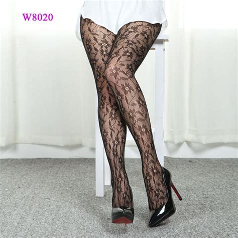 hot women lace floral top silicone band stay up thigh high stocking sexy lingerie pantyhose