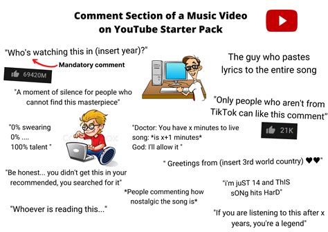 Youtube Music Comment Section Starter Pack Starterpacks Gambaran