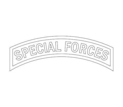 Us Army Special Forces Tab Vector Files Dxf Eps Svg Ai Crv Etsy