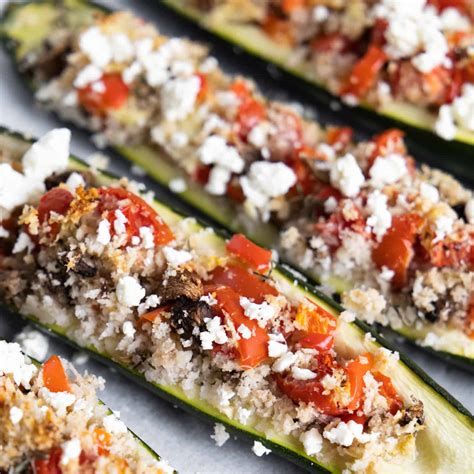 Noshing With The Nolands Delicious Vegetarian Stuffed Zucchini
