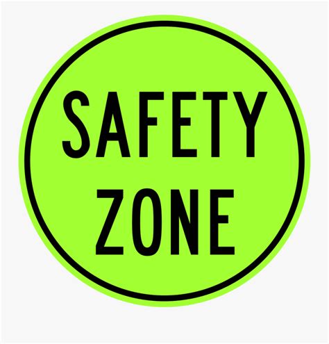 Safety Zone Sign Green Free Transparent Clipart Clipartkey