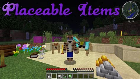 Placeable Items Mod Showcase Minecraft 1122 Youtube