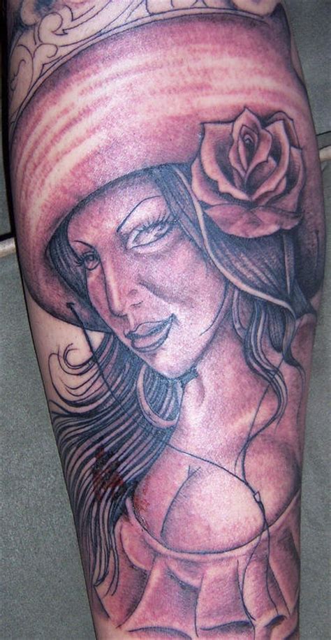 sexy realistic mexican girl tattoo tattooimages