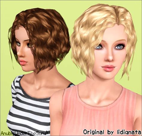 Mod The Sims Lidiqnatas Short Curly Hair Converted For All Ages