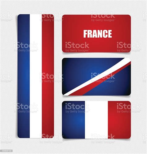 France Flags Concept Design Vector Illustration Stock Illustration