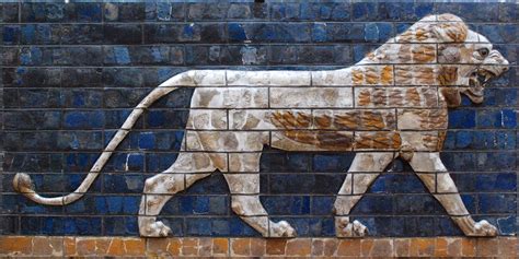 Lion Of Babylon Ishtar Gate Illustration World History Encyclopedia