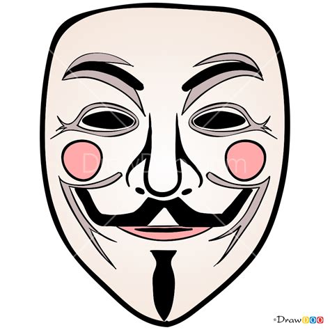 How To Draw Guy Fawkes Mask Face Masks