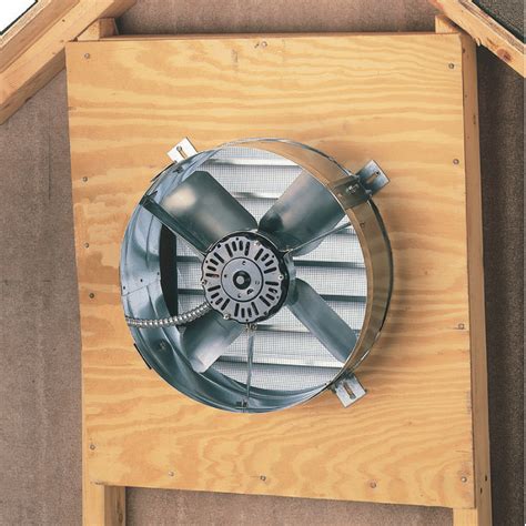 Cool Attic Gable Mount Attic Exhaust Ventilator Fan — 1300