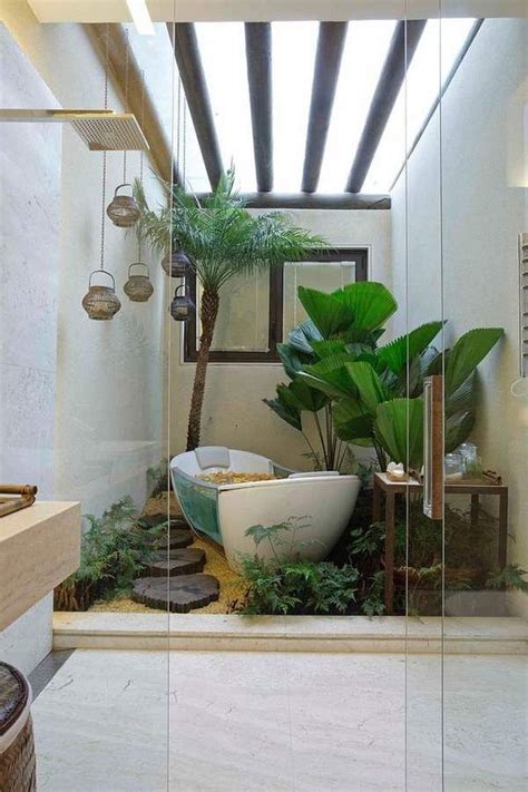 33 The Best Jungle Bathroom Decor Ideas To Get A Natural Impression