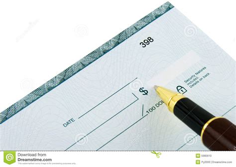 Writing Check stock photo. Image of financial, ballpoint - 5985610