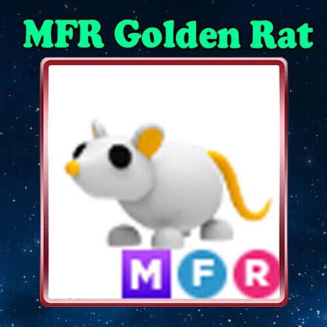 Mfr Golden Rat Adopt Me Roblox Video Gaming Gaming Accessories In