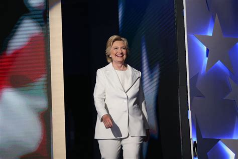 Hillary Clinton Wears White To Accept Democratic Nomination Vogue