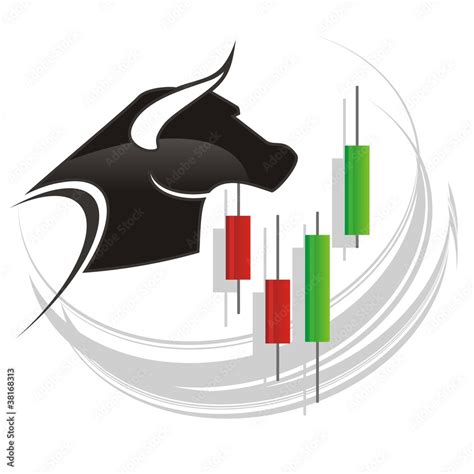 Bull Trading Logo Stock Vector Adobe Stock