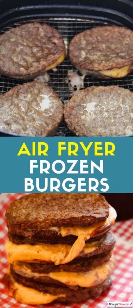 How to air fry a frozen turkey burger place your frozen turkey burgers into the air fryer basket in one single layer. airfryer recipes for you in 2020 | Frozen burger patties, Air fryer recipes easy, Air fryer ...