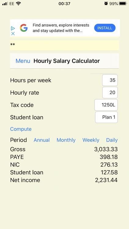 Uk Salary Calculator Take Home By Costrak Ltd