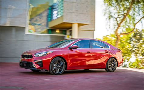 Download Wallpapers 4k Kia Forte Motion Blur 2018 Cars Red Forte