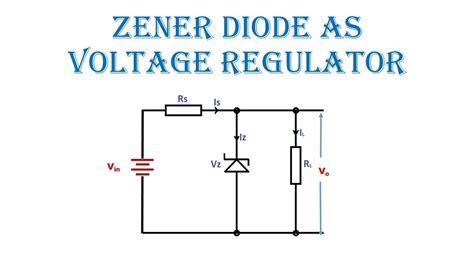 Zener Diode As Voltage Regulator Youtube Riset