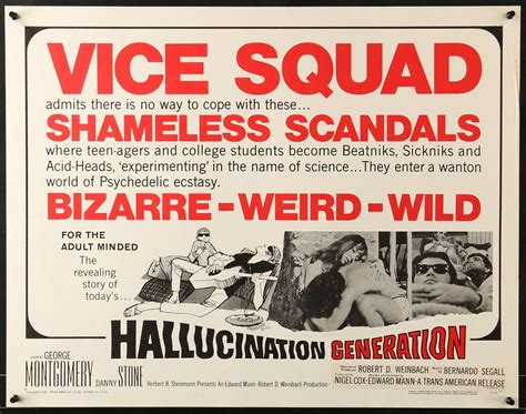 Hallucination Generation Vintage Movie Poster
