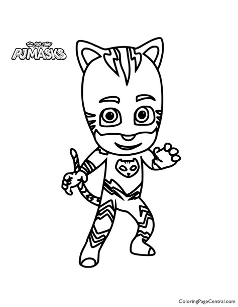 Pj Masks Catboy Coloring Page Coloring Page Central