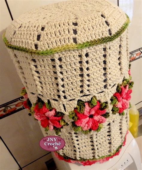 Capa De Crochê Para Galão De Água Com Flores R 12990 Em Mercado Livre