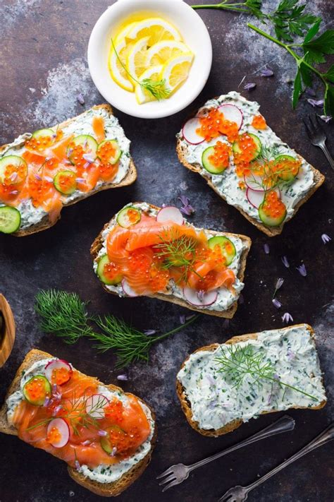 Tartines With Herb Cheese And Smoked Salmon Nerds With Knives
