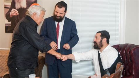 Robert Kraft Visits Brighton Rabbi Shlomo Noginski Calls Him Hero