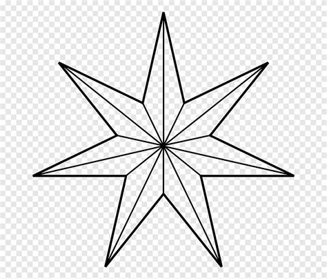 Heptagram Five Pointed Star Shape Ray Angle White Png Pngegg