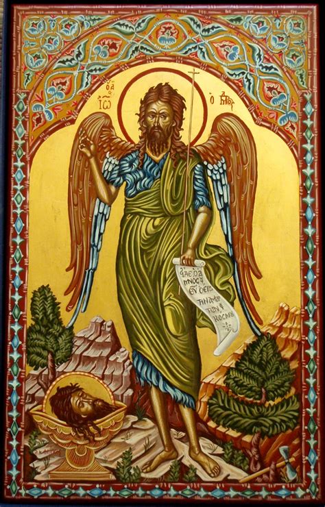 St John The Baptist Modern Icon Иоанн креститель Православные иконы