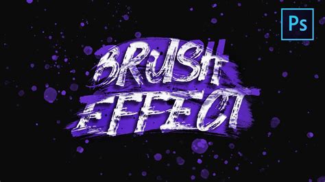 Photoshop Tutorial Paint Brush Text Effect In Photoshop Youtube