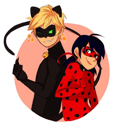 When evil arises in paris, marinette transforms into ladybug, while adrien transforms into chat noir. Chat Noir and Ladybug - Miraculous Ladybug fan Art ...