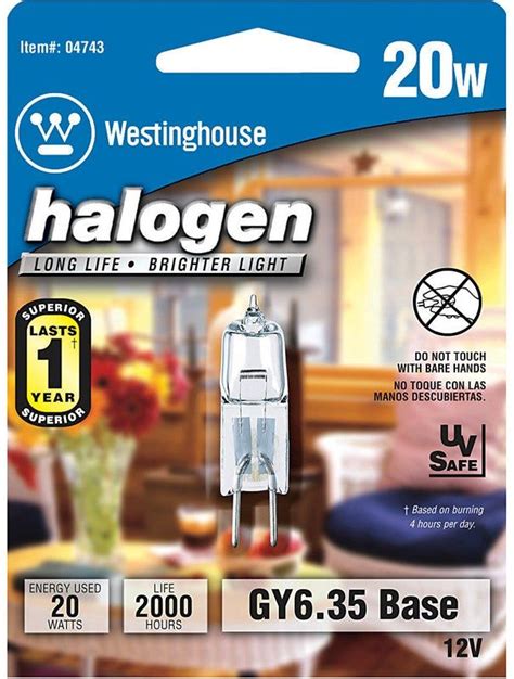 Westinghouse White Dimmable Gy635 Base Decorative Halogen Bulb 300 Lm
