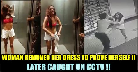 Woman Stripped Inside Elevator To Avoid Going With Police Caught In A