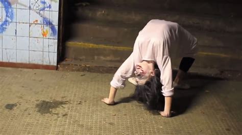 Exorcist Spider Walk Prank Footage Shows Terrified Victims Running