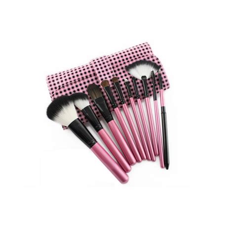 10pcs Pink Professional Foundation Cosmetics Brushes Strong Catching Powder Makeup Brush Set