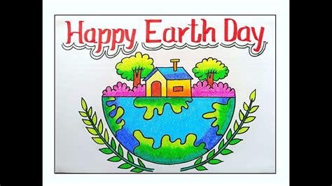 Earth Day Drawing Earth Day Posters World Earth Day Happy Earth Poster Making Mother Earth