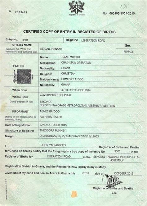 Sample Of A Filled Ghanaian Passport Form 20222023